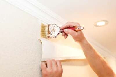 Pose de papier peint à Coulombs-en-Valois — revêtements muraux et toiles de verre